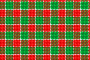 christmas colors red green stripes with white threads seamless checkered  fabric texture gingham ornament for plaid tablecloths shirts clothes dresses bed tweed blanket flannel wrapping - 551760308