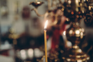 candles in the church