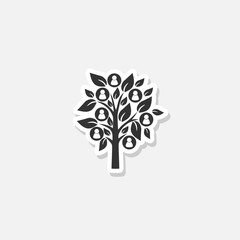 People Tree logo sticker icon