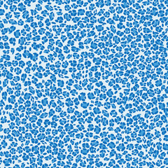 Blue leopard print skin vector illustration design.