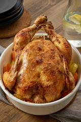 roasted chicken and vegetables
