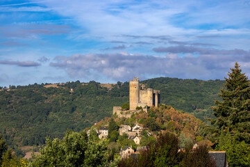 Fototapeta na wymiar Chateau de Najac, Aveyron, Southern France