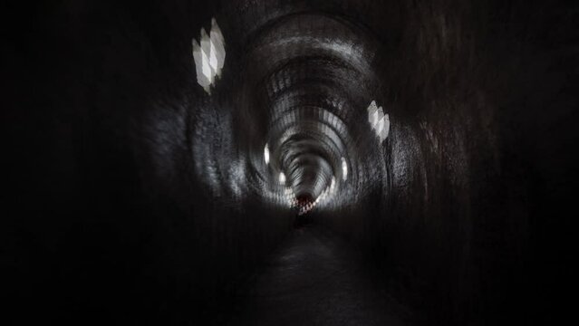 Tunnel Vision - dizzy or drunk effect going actual tunnel - an abstract concept