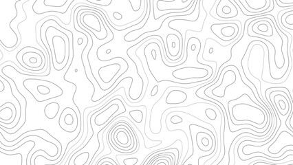 abstract weather map. Topographic map lines, contour background. - obrazy, fototapety, plakaty