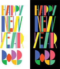 colourful and youthful new year wishes