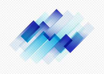 Color Line Vector Transparent Background. Blue