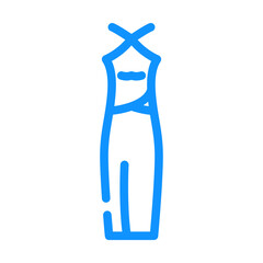 halter wedding dress color icon vector. halter wedding dress sign. isolated symbol illustration