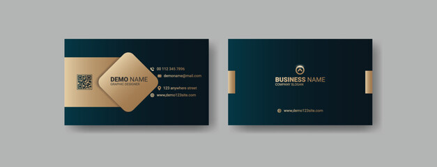 Luxury modern and creative business card template design. Premium visiting card template