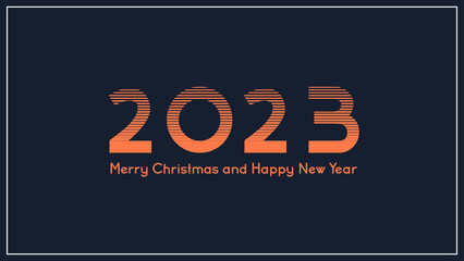 Happy New Year 2023, 2023 Happy New Year Greeting Card and Marry Christmas 