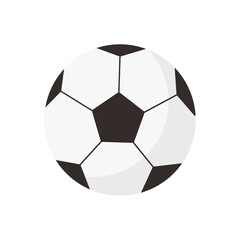 Fototapeta premium Soccer football with white ball elements with isolated on white background.
