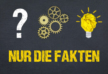 Obraz premium Nur die Fakten