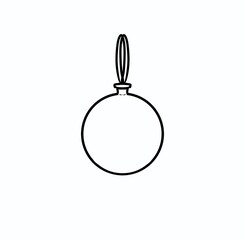 silver christmas ball