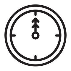 clock line icon