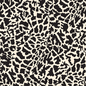 Giraffe Skin. Decorative vector seamless pattern. Repeating background. Tileable wallpaper print.