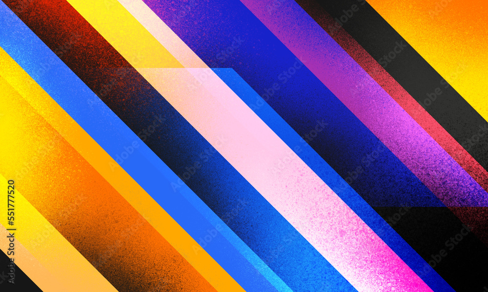 Aufkleber colorful stripe gradient and noise background. abstract colorful shape pattern illustration for wall