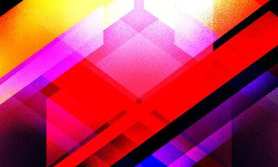 Fototapeta premium Colorful stripe and plaid gradient and noise background. Abstract colorful shape pattern illustration for wallpaper, poster, flyer, and any design. multicolor gradation and noise texture.