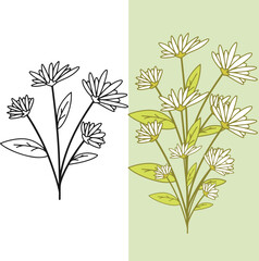 flat floral element template icon, editable vector file for all your graphic needs