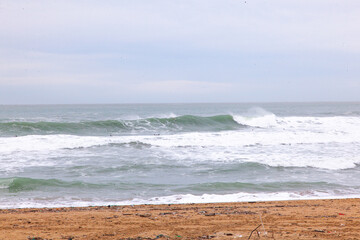 waves on the beach