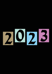 2023 New Year T-shirt Design
