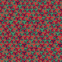  Hexagonal Maze pattern abstract illustration