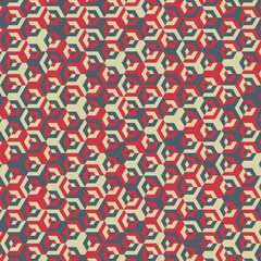  Hexagonal Maze pattern abstract illustration