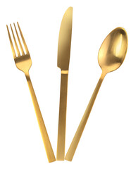 cutlery set isolated
