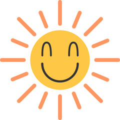 Cute Sun Cartoon Element