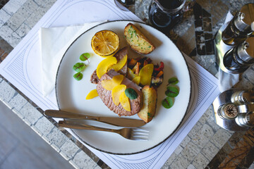 Grilled tuna.