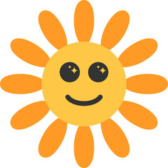 Cute Sun Cartoon Element