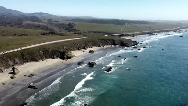 Beach on Central Coast along Highway 1