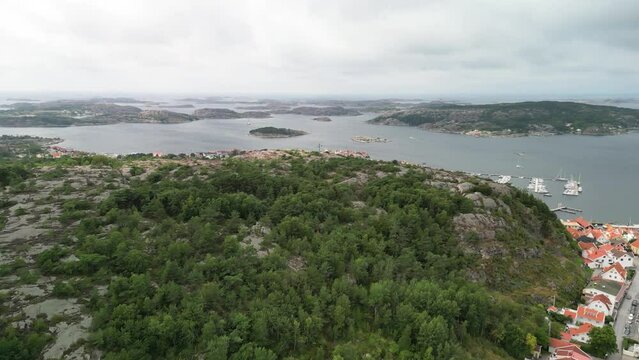 Fjallbacka, Sweden Heath Cliff Town Wide Drone