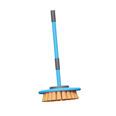 3d mop isolated on white background