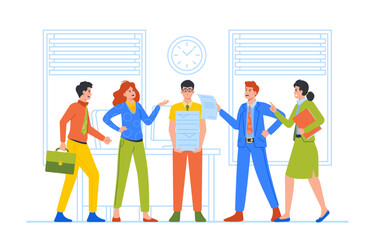 Society Conviction, Denunciation, Blame, Accusing Concept. Male Character Social Bullying Victim Vector Illustration