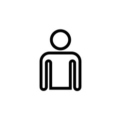  User line icon Person icon sign. 