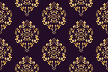 Seamless floral wallpaper pattern. Floral ornament on background