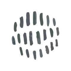 Vector Abstract Doodle Pattern Isolated on White Background