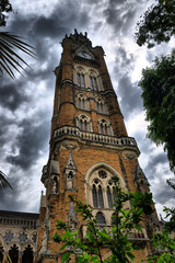 View of the main monuments and tourist spots of Mumbai (India). Colaba neighborhood. English...