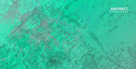 Abstract grunge texture green color background vector