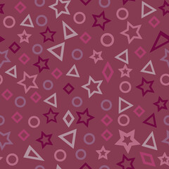 Abstract geometric patterns. seamless patterns, abstract geometric shapes