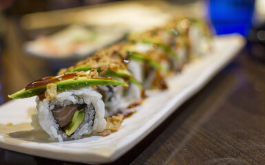 Japanese seafood sushi 