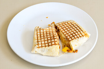 Turkish karisik atom  tost ( kasarli bazlama tost) . Sucuklu, Kasarli, kavurmali karisik tost. Flat...