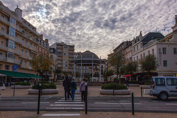 Naklejka premium street in the city of Biarritz