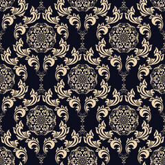 Seamless ornament on background. Floral ornament on background