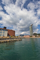 Fototapeta premium 秋の門司港レトロの風景 ( Autumn landscape of the Mojiko Port Retro Area, Kitakyushu-shi, Fukuoka-ken, Japan )
