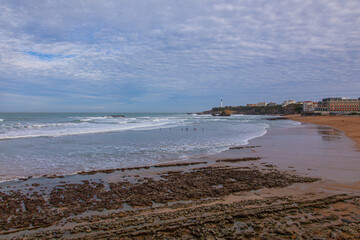 Fototapeta na wymiar view of the beach in the morning