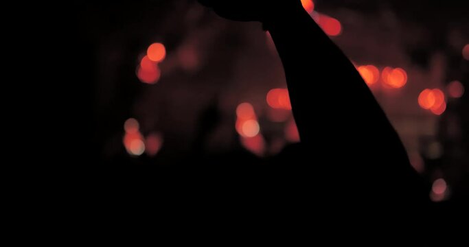Party Club Rave Dancing Hand Moving up and Down