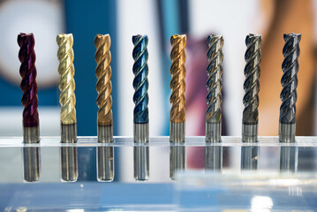 The flat square solid carbide endmill tools. Cutter for cnc. The cutting tool for CNC turning and milling machines. © Chawran