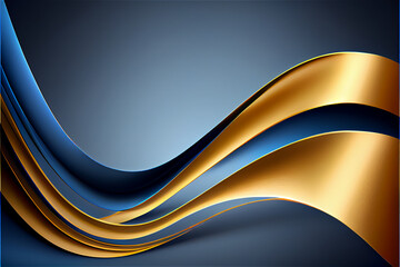 blue and gold swirling background