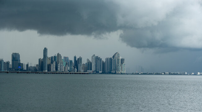 Heavy rain over Panama
