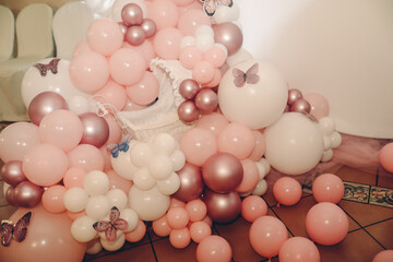 pink and white beads